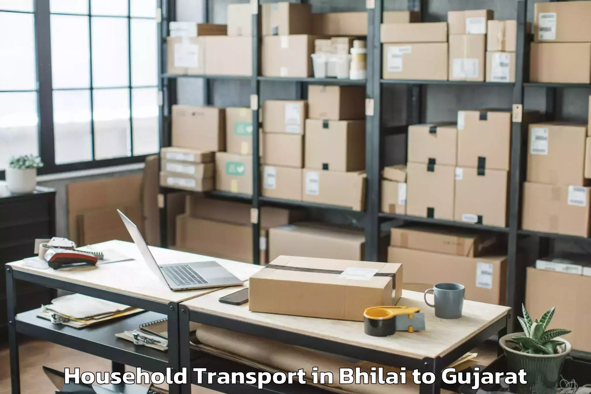 Bhilai to Dhuwaran Household Transport